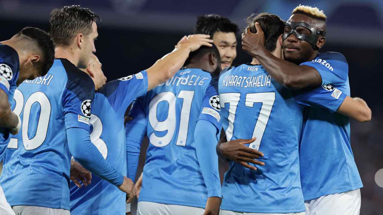 Il Napoli esulta