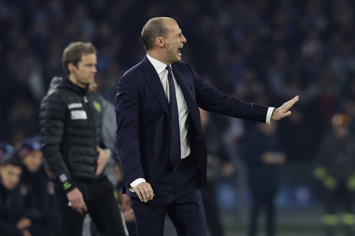 Massimiliano Allegri urla