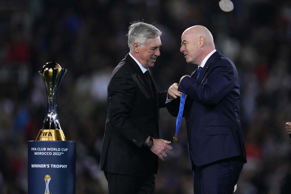 Ancelotti con Infantino 