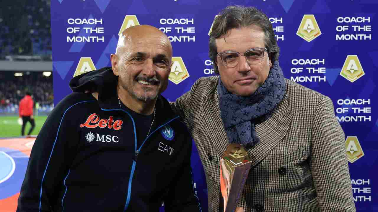 Spalletti e Giuntoli col premio