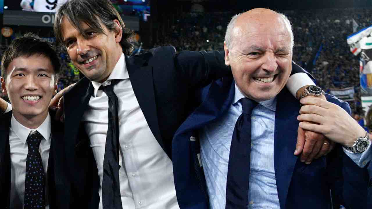 Inzaghi felice con Marotta e Zhang