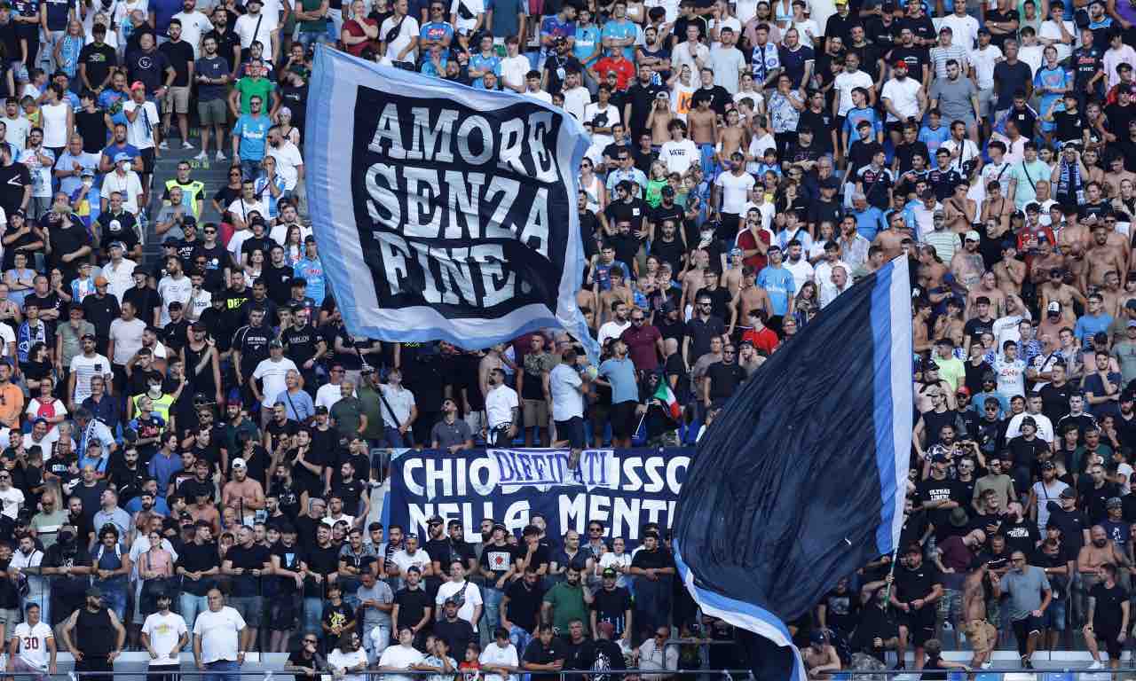 Tifosi Napoli sugli spalti