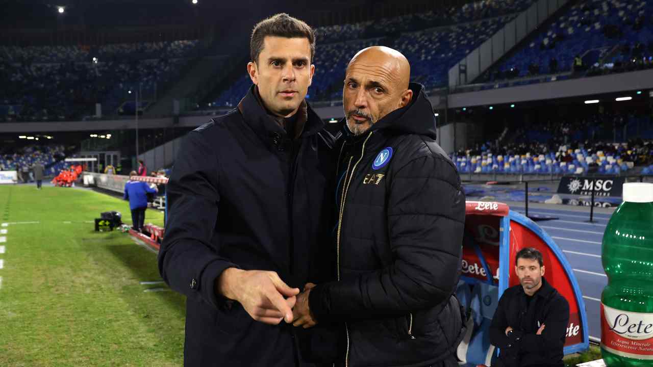 Thiago Motta e Luciano Spalletti insieme prima del match