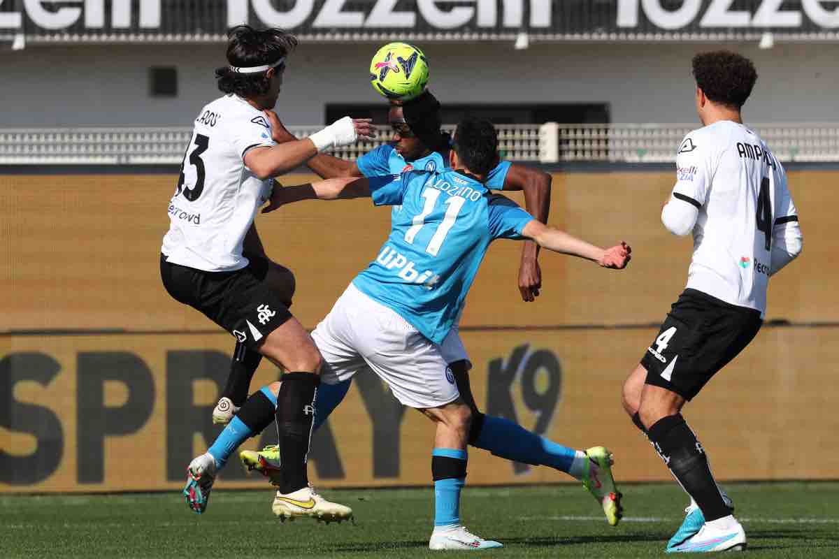 Il Napoli in campo