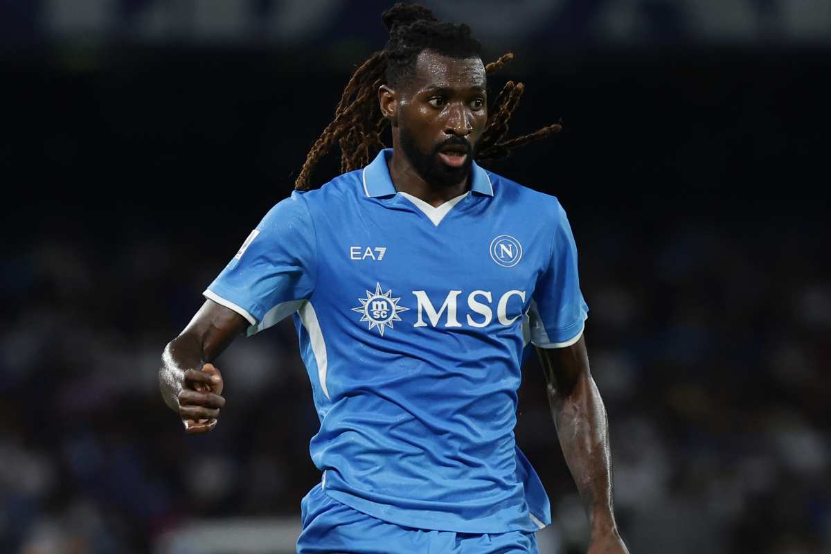 Anguissa in panchina con il Napoli