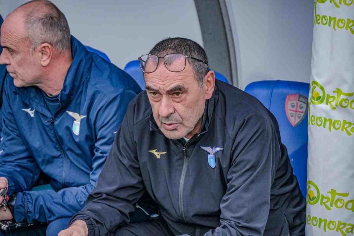 Maurizio Sarri in panchina, è tra le idee dello United