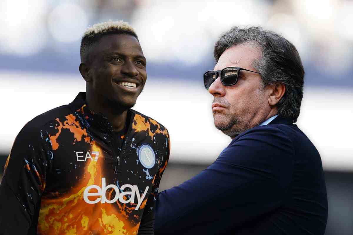 Osimhen e Giuntoli insieme alla Juventus, a prescindere dalla clausola