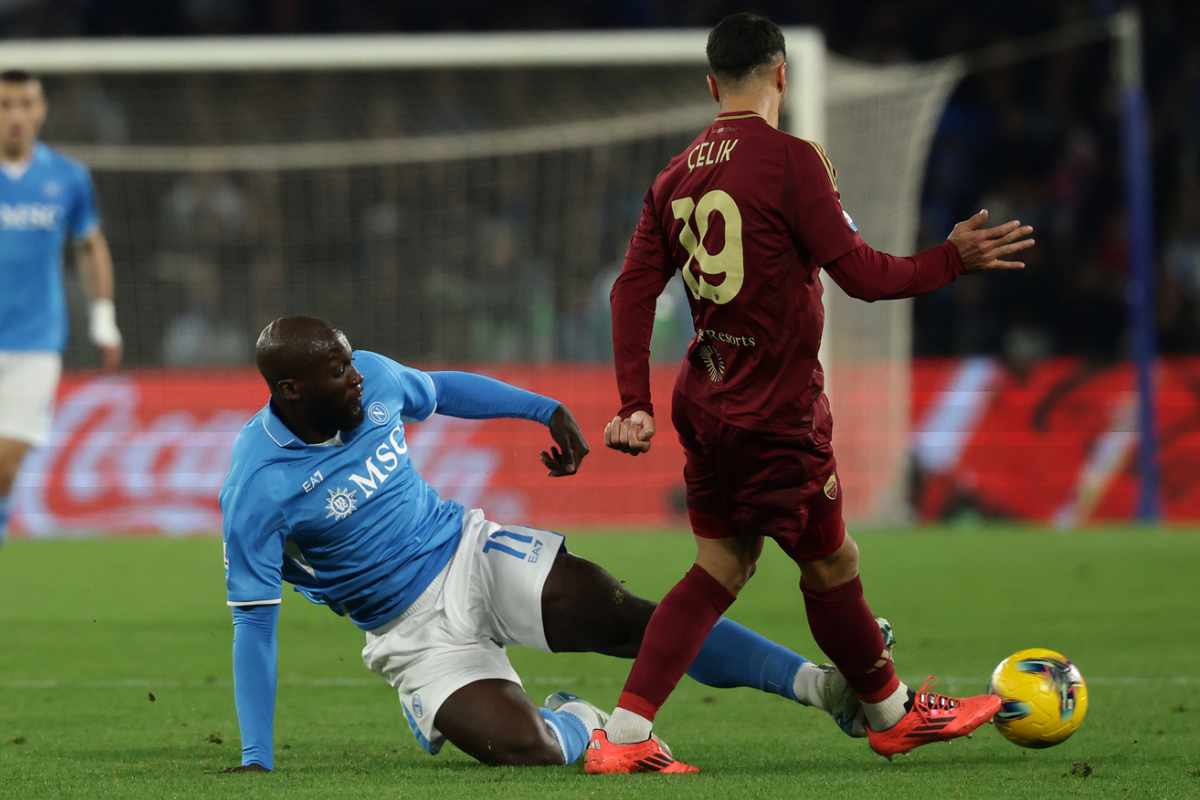 Moviola Napoli Roma, fallo Lukaku