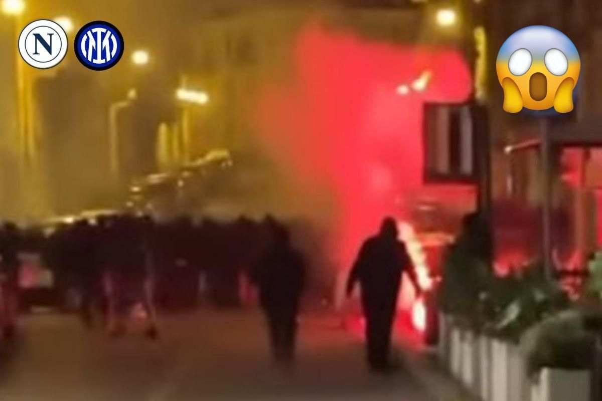 Scontri tra tifosi Napoli Inter